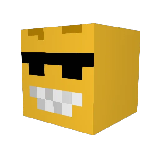 enriko_06 Minecraft avatar head, 3D render