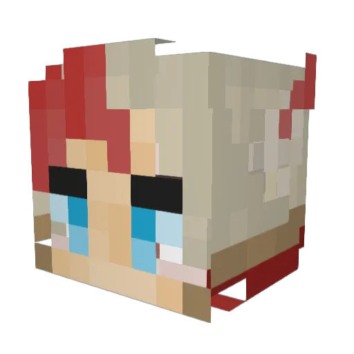enriquezido Minecraft avatar head, 3D render