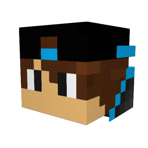 enry_2000ts Minecraft avatar head, 3D render
