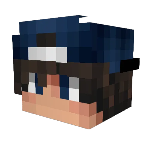 enseboy Minecraft avatar head, 3D render