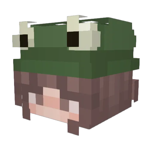 ensidiya Minecraft avatar head, 3D render