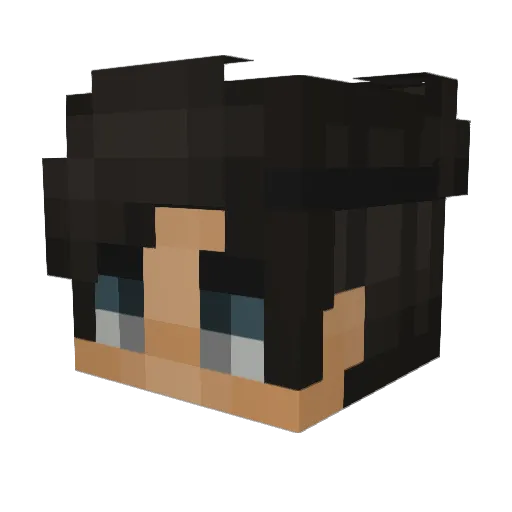 ensoh Minecraft avatar head, 3D render