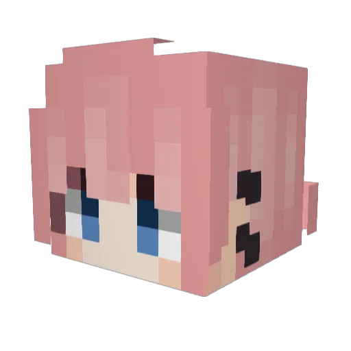 ent1fy Minecraft avatar head, 3D render