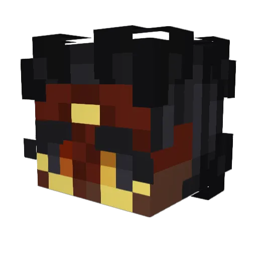 enter1220 Minecraft avatar head, 3D render