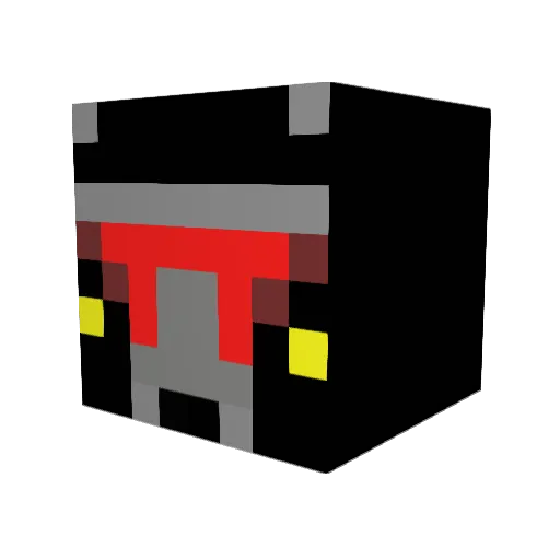 enter1955 Minecraft avatar head, 3D render