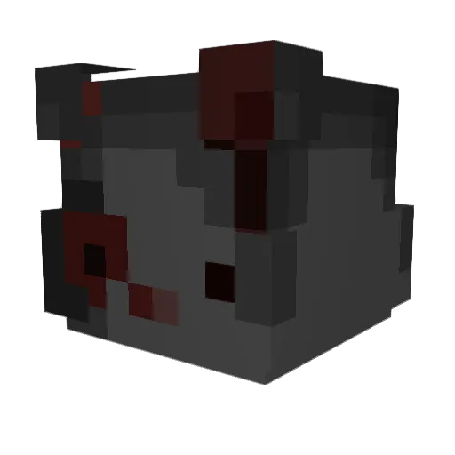 enterar Minecraft avatar head, 3D render