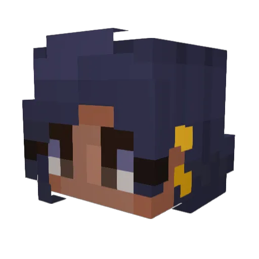 entersandmann Minecraft avatar head, 3D render