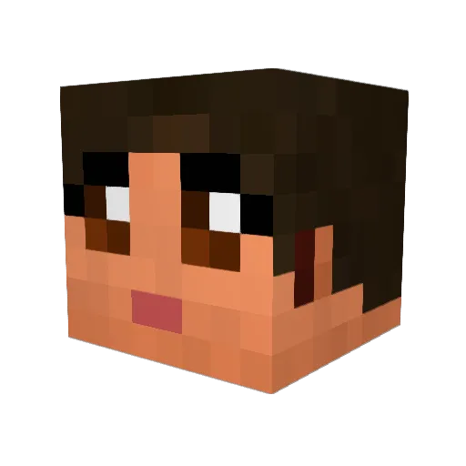 enthusiasticman Minecraft avatar head, 3D render