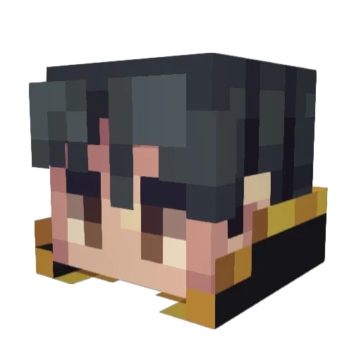 enthusiasticmis Minecraft avatar head, 3D render