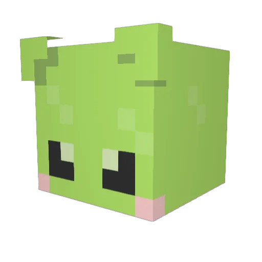 entity1010 Minecraft avatar head, 3D render