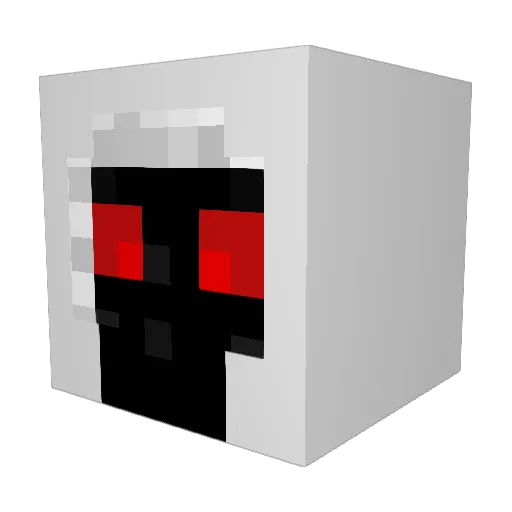 entity102 Minecraft avatar head, 3D render