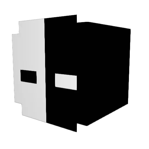 entity_505 Minecraft avatar head, 3D render