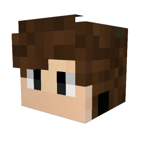 entizee Minecraft avatar head, 3D render