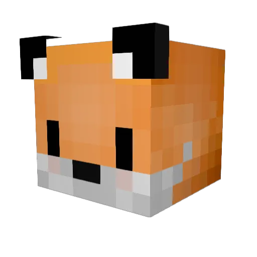 entotre1 Minecraft avatar head, 3D render