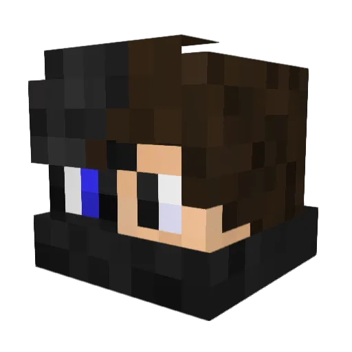 entrix1997 Minecraft avatar head, 3D render