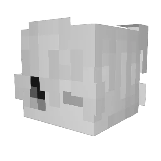 entropvz Minecraft avatar head, 3D render