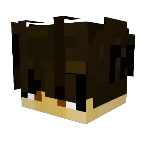 enuarin Minecraft avatar head, 3D render