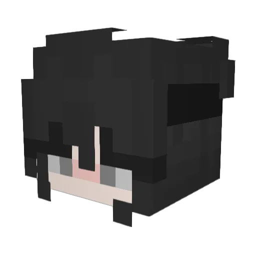envalya Minecraft avatar head, 3D render