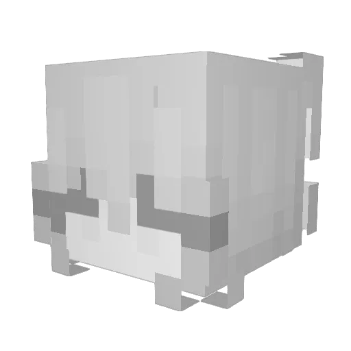 envix_VII Minecraft avatar head, 3D render