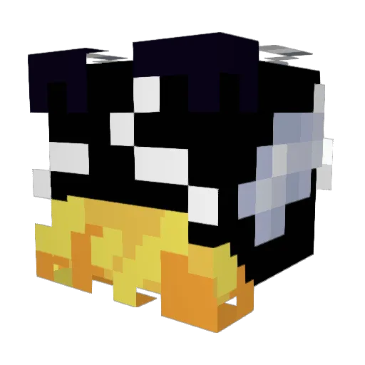envmai Minecraft avatar head, 3D render