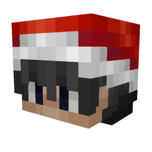 envoxjoshy Minecraft avatar head, 3D render