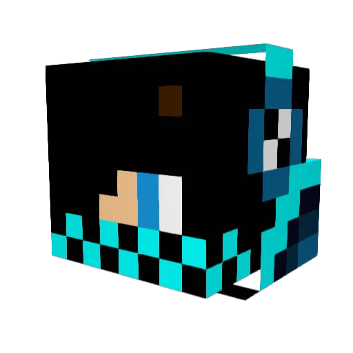 envoyofxen Minecraft avatar head, 3D render