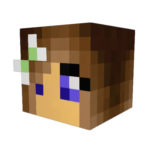 enya38 Minecraft avatar head, 3D render