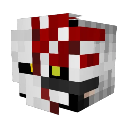 enyken Minecraft avatar head, 3D render