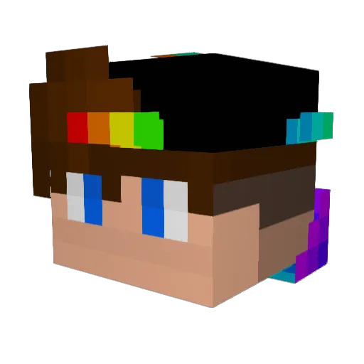 enymad Minecraft avatar head, 3D render