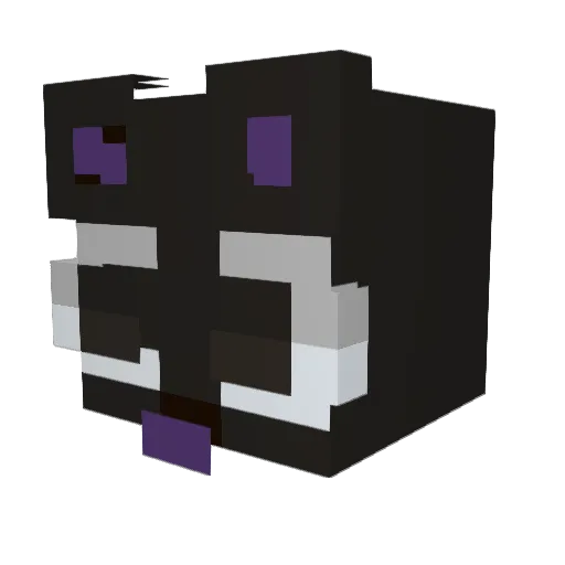 enzero07 Minecraft avatar head, 3D render