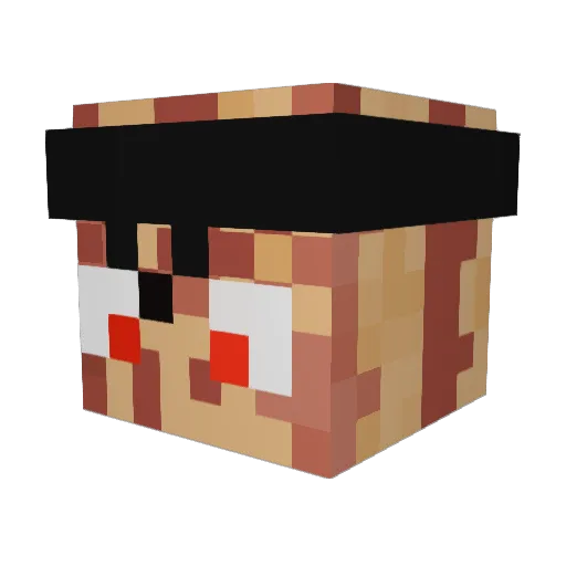 enzico10 Minecraft avatar head, 3D render