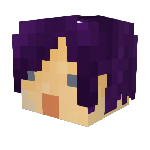 enzlo Minecraft avatar head, 3D render