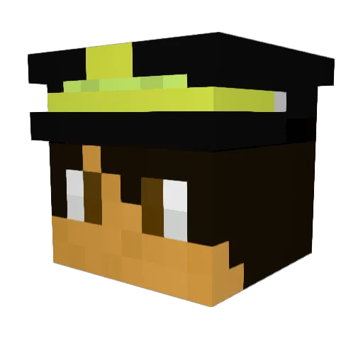 enzo663 Minecraft avatar head, 3D render