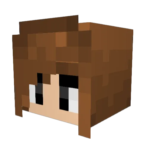 enzo8426 Minecraft avatar head, 3D render