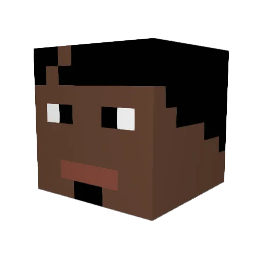 enzo_1909 Minecraft avatar head, 3D render