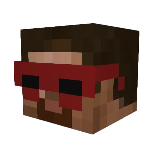 enzofranceschi Minecraft avatar head, 3D render