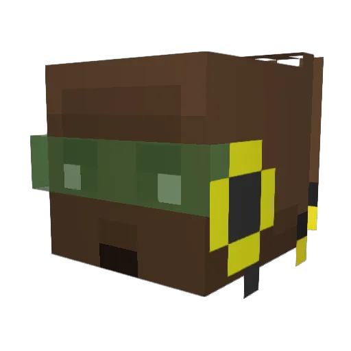 enzokah Minecraft avatar head, 3D render