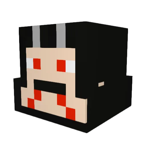 enzoletueur Minecraft avatar head, 3D render