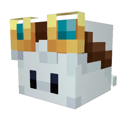 enzotanaka Minecraft avatar head, 3D render