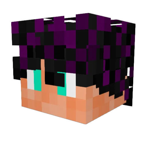 enzotorre Minecraft avatar head, 3D render