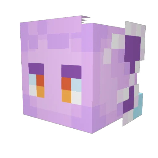 enzottic Minecraft avatar head, 3D render