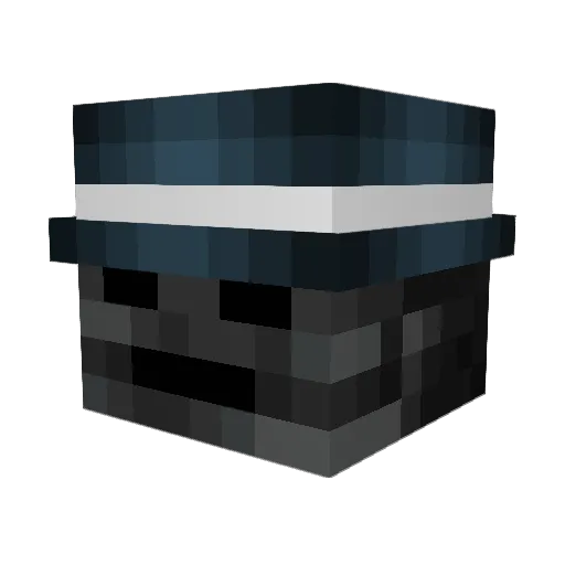 enztheman Minecraft avatar head, 3D render