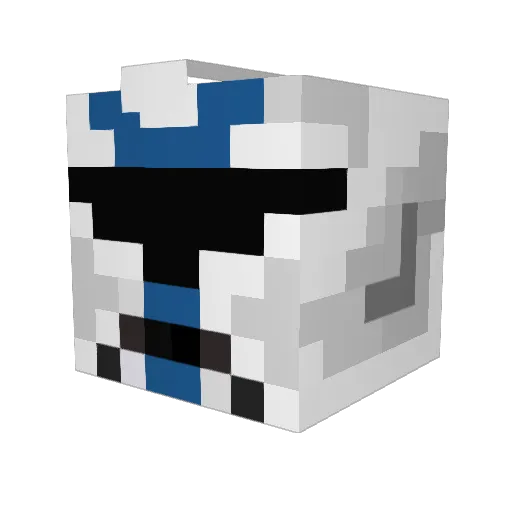 enzvil Minecraft avatar head, 3D render