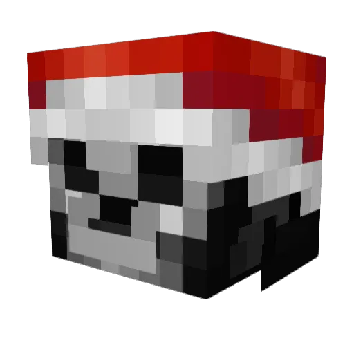 enzxSx Minecraft avatar head, 3D render