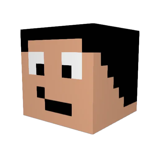 enzzo3010 Minecraft avatar head, 3D render