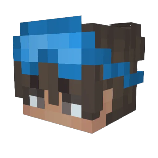eoDevede Minecraft avatar head, 3D render