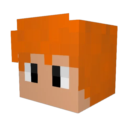 eoSheik Minecraft avatar head, 3D render