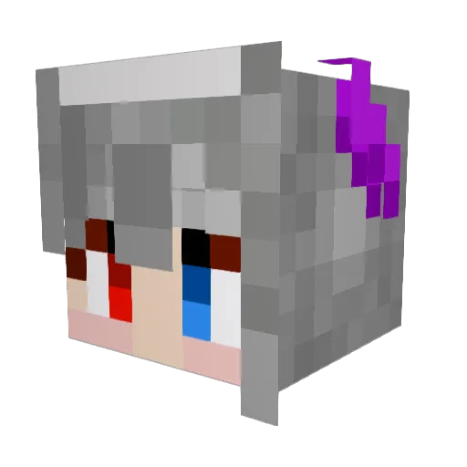eoakdhkd Minecraft avatar head, 3D render