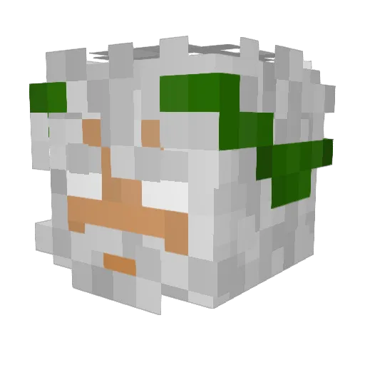eochaill Minecraft avatar head, 3D render