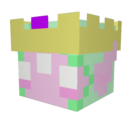 eogram Minecraft avatar head, 3D render